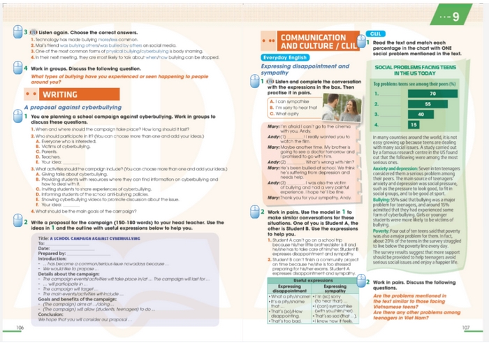 Nội dung bài học tiếng Anh 11 Unit 9 Writing nằm ở trang 106 sách giáo khoa 