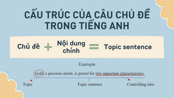 Cấu trúc 3 phần của một đoạn văn tiếng Anh ví dụ