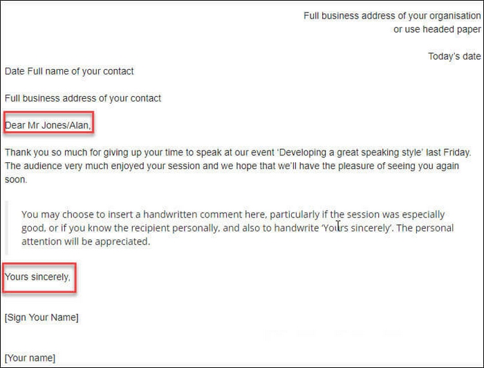 Đừng viết sai chính tả tên người nhận khi viết email