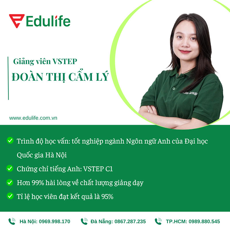 Giáo viên Cô Đoàn Thị Cẩm Lý