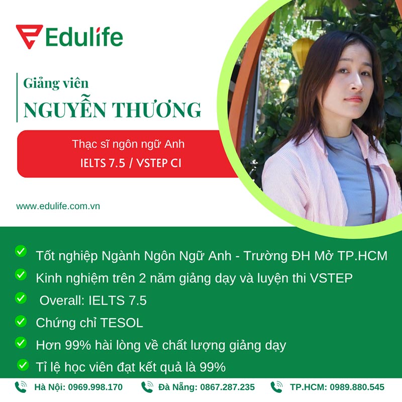 Giáo viên Cô Nguyễn Thị Thương
