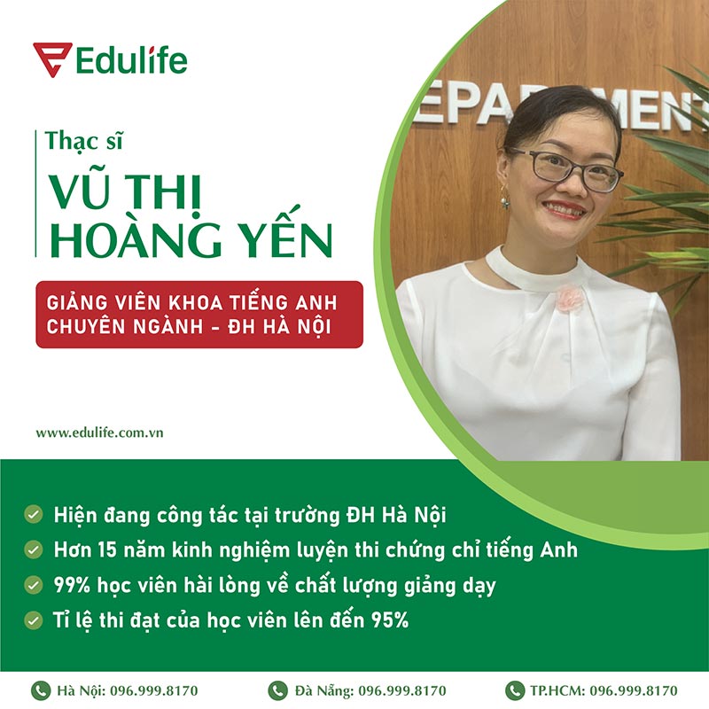 Giáo viên Cô Vũ Thị Hoàng Yến