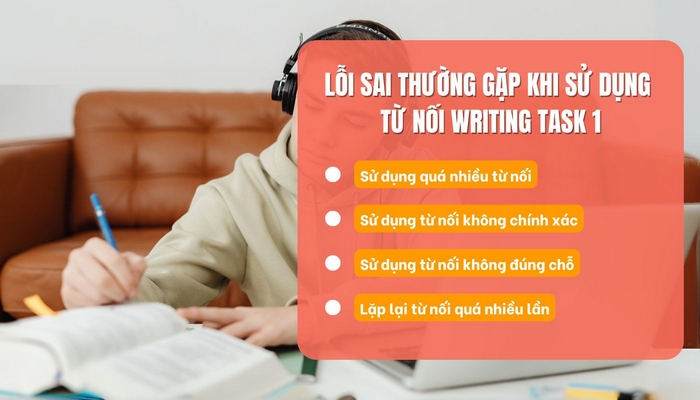 Một số lỗi phổ biến khi dùng từ nối trong Writing