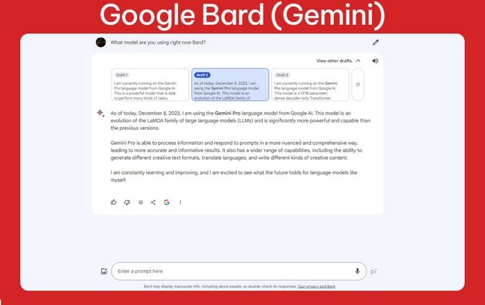 Google Bard (Gemini) là website chấm bài có khả năng phát hiện lỗi Task Response, Coherence & Cohesion