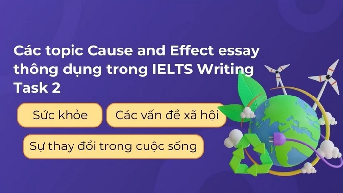 Một số chủ đề phổ biến của dạng bài Writing Task 2 Cause and Effect 