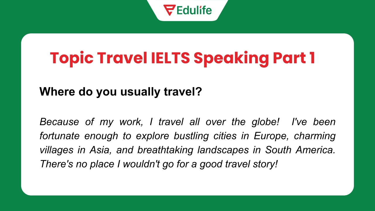 Bài mẫu chủ đề du lịch