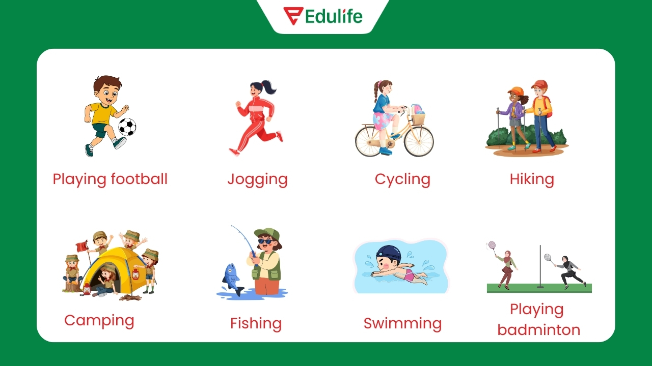 Các từ vựng về sở thích ngoài trời