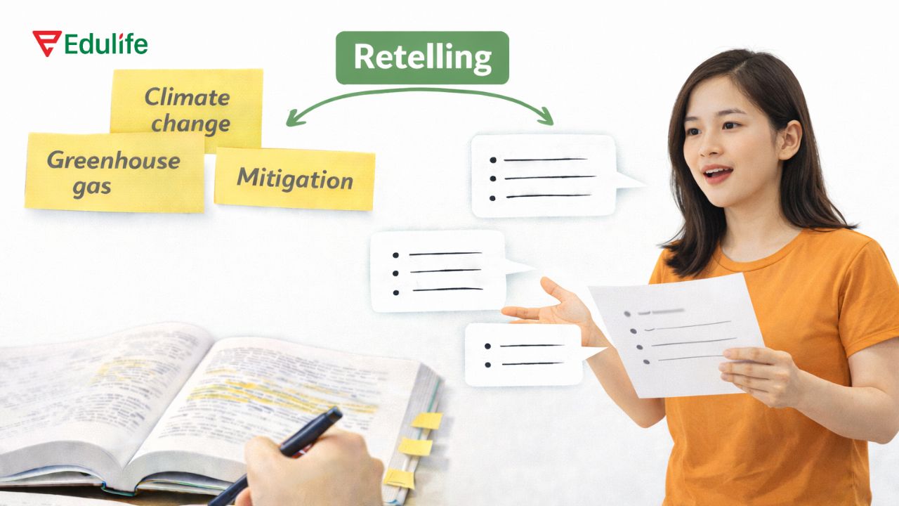 Tự thuyết trình lại những nội dung vừa đọc được là cách rèn luyện Reading hiệu quả