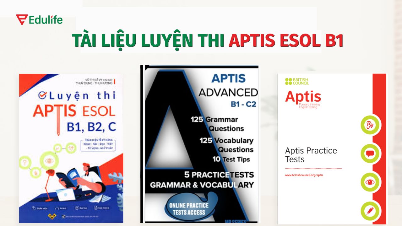 Tài liệu ôn luyện Aptis ESOL B1 phù hợp cho cả người mất gốc và luyện đề chuyên sâu