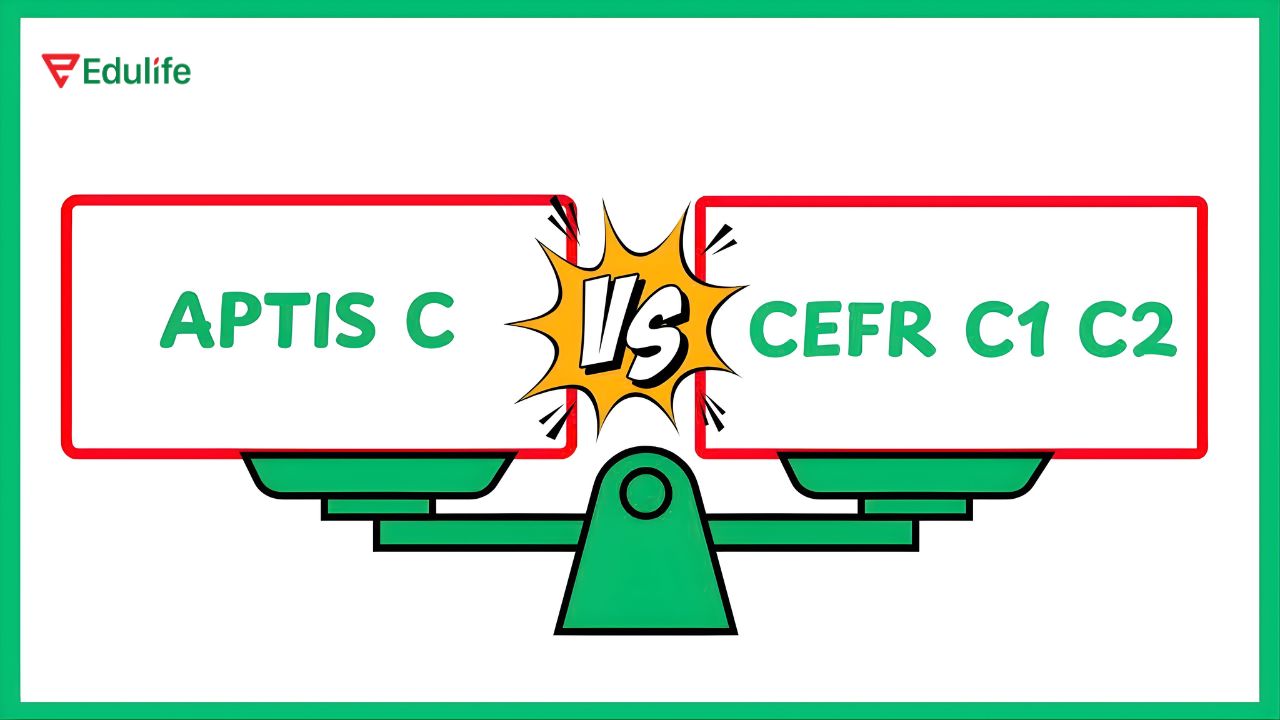 Sự khác nhau giữa C và C1 C2 phụ thuộc vào loại bài thi Aptis
