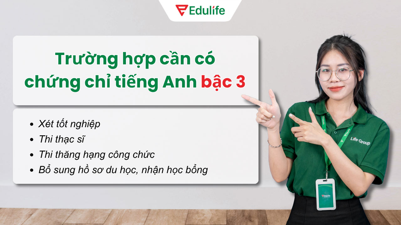 chứng chỉ ngoại ngữ bậc 3