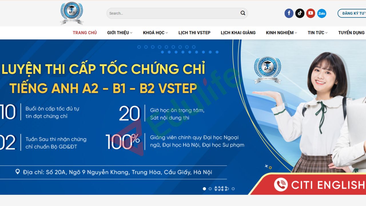 Citi English nổi bật với các khóa học cấp tốc giúp học viên rút ngắn thời gian ôn luyện 
