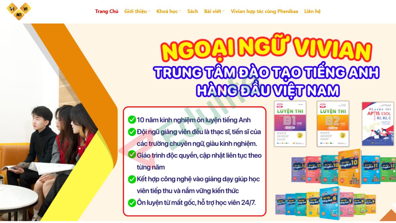 Vivian nổi bật với đội ngũ giảng viên chuyên môn cao, giàu kinh nghiệm luyện thi Vivian nổi bật với đội ngũ giảng viên chuyên môn cao, giàu kinh nghiệm luyện thi