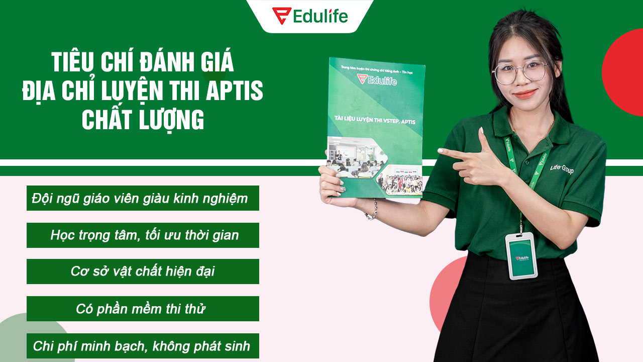 Tiêu chí đánh giá địa chỉ luyện thi APTIS chất lượng