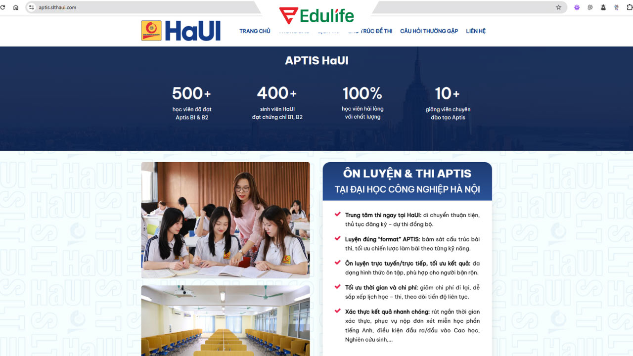 địa chỉ luyện thi APTIS Phú Thọ