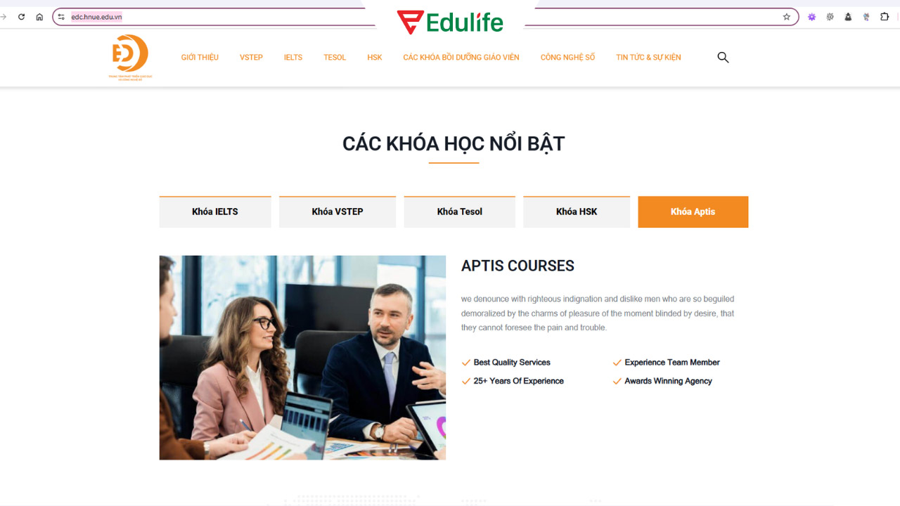 địa chỉ luyện thi APTIS Phú Thọ