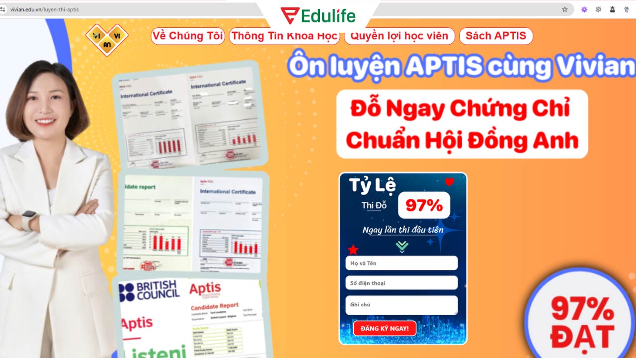 địa chỉ luyện thi APTIS Phú Thọ