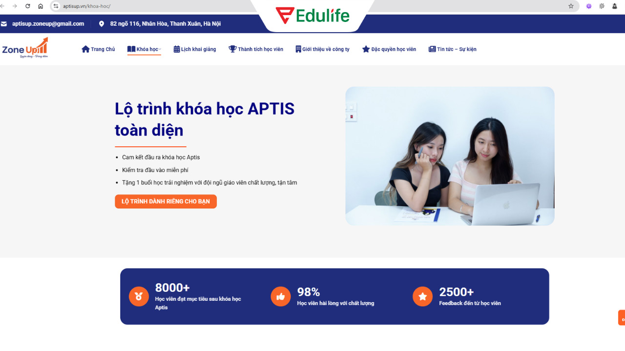 địa chỉ luyện thi APTIS Phú Thọ