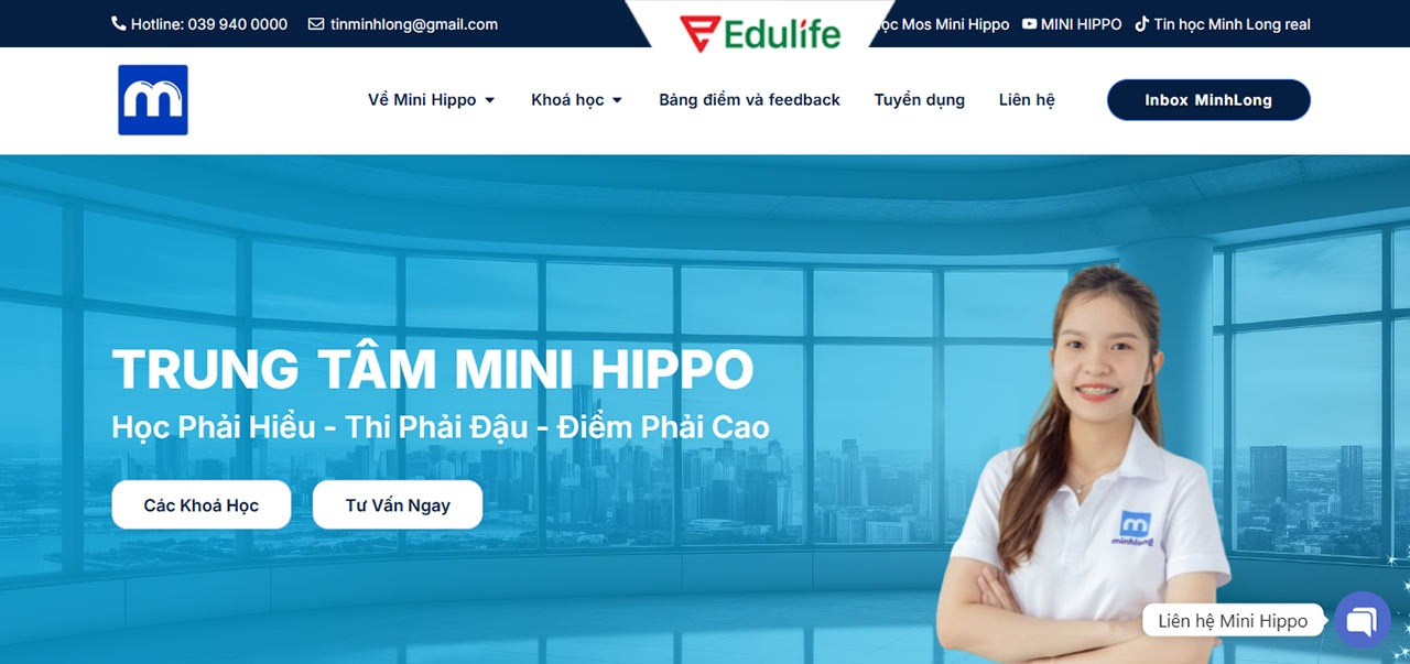  Trung tâm ngoại ngữ Mini Hippo được nhiều học viên đánh giá cao