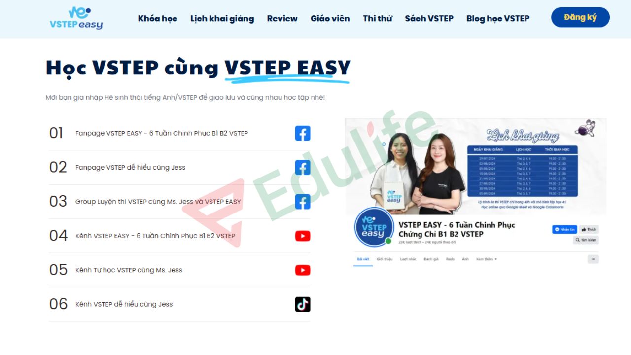 VSTEP EASY có nhiều khóa học linh hoạt cho học viên cần ôn thi cấp tốc