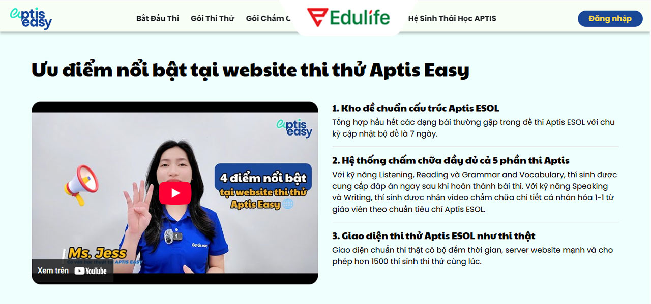 Aptis Easy có app thi thử độc quyền cho các học viên