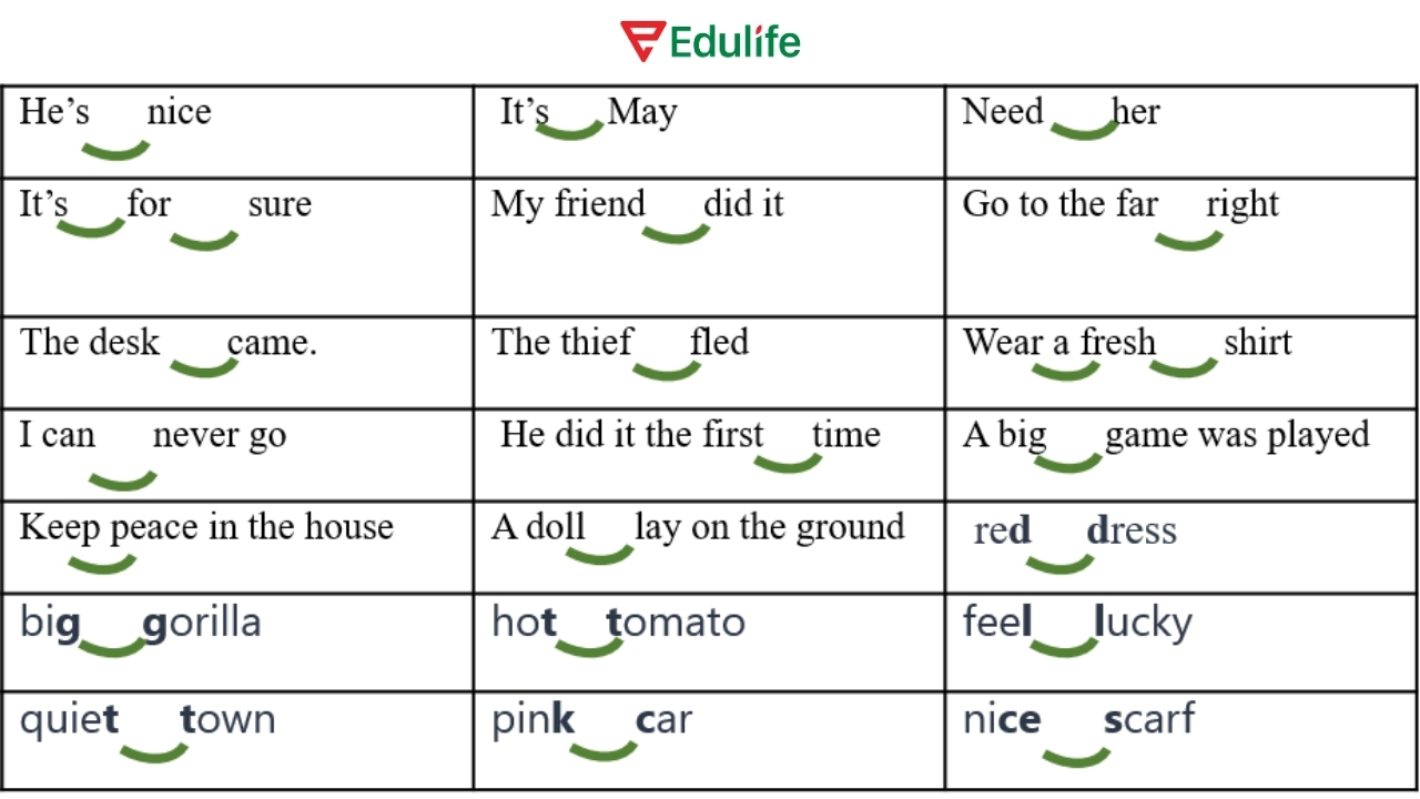 Luôn cố gắng nối âm khi nói tiếng Anh