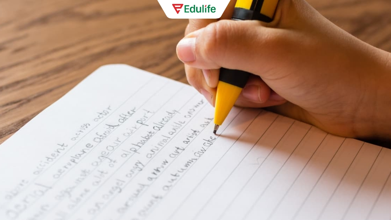 Chăm chỉ luyện viết mỗi ngày để tăng năng lực bản thân