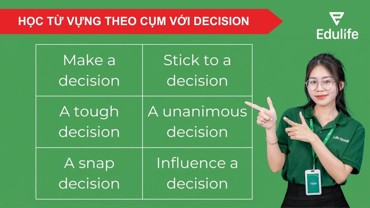 Học từ vựng theo cụm giúp ghi nhớ lâu hơn và loại bỏ được thói quen ghép từ