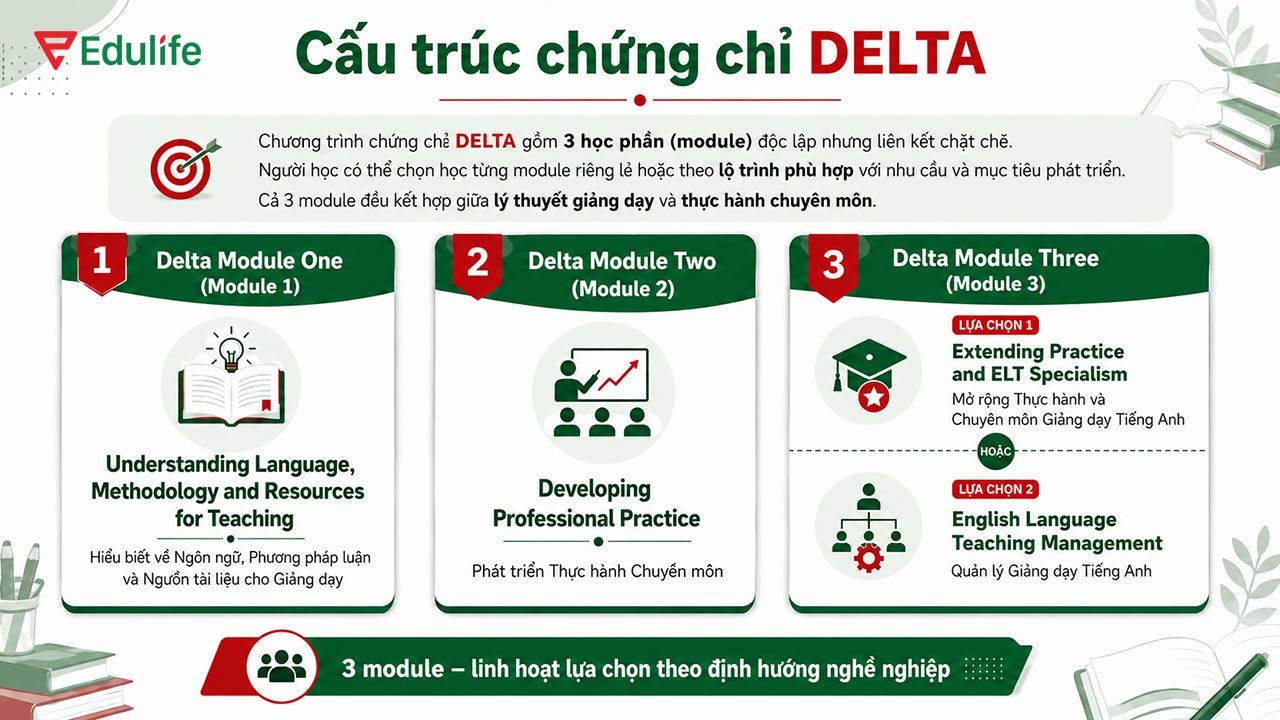Cấu trúc bài thi chứng chỉ DELTA