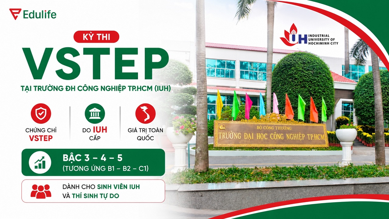 ĐH Công nghiệp HCM là một trong số 38 trường được Bộ Giáo dục cấp phép tổ chức thi VSTEP