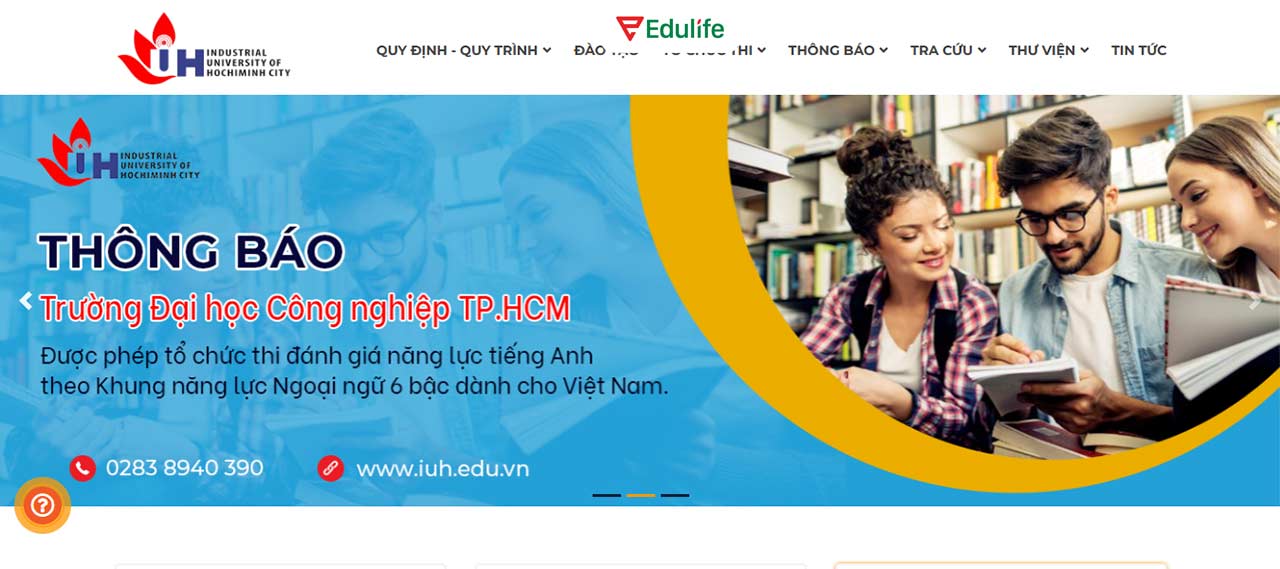 Theo dõi website của trường ĐH Công nghiệp HCM để cập nhật lịch thi nhanh chóng nhất