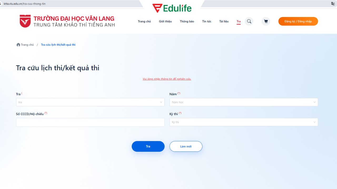 Tra cứu thông tin lịch thi trước ngày thi chính thức để không xảy ra sai sót