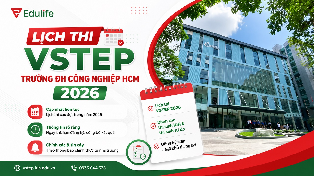 Cập nhật lịch thi VSTEP trường ĐH Công nghiệp HCM 2026