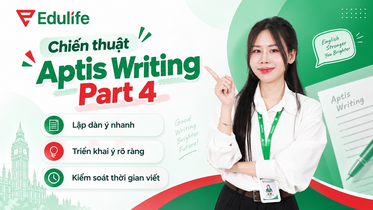 Bí quyết chinh phục Aptis Writing Part 4