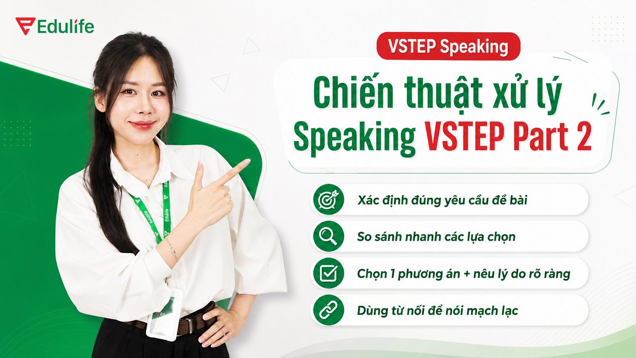 Bật mí chiến thuật xử lý Speaking VSTEP Part 2