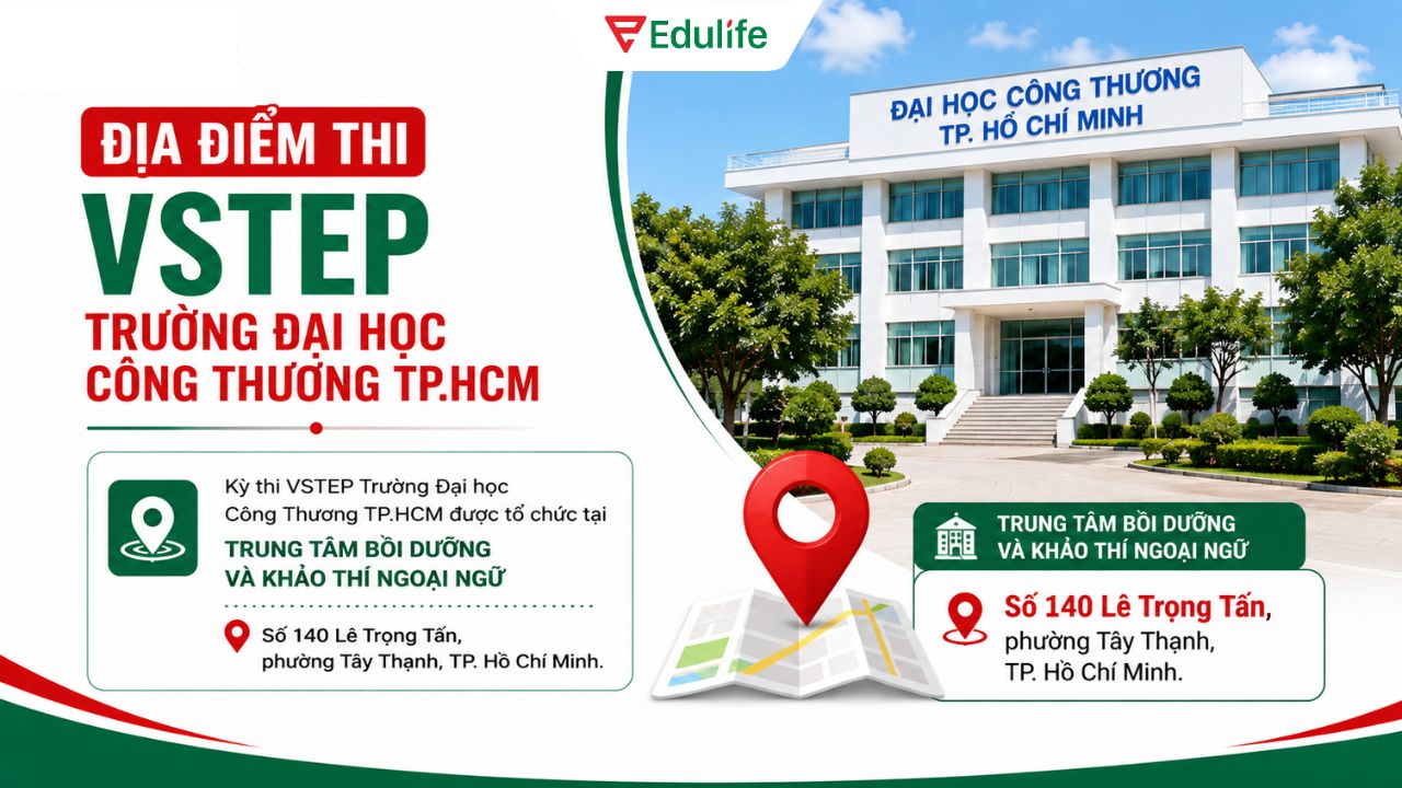 Kỳ thi VSTEP tại HUIT được tổ chức tại Trung tâm Bồi dưỡng và Khảo thí Ngoại ngữ