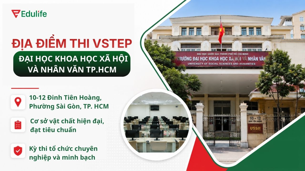 Địa điểm thi VSTEP trường Đại học Khoa học Xã hội và Nhân văn TP.HCM