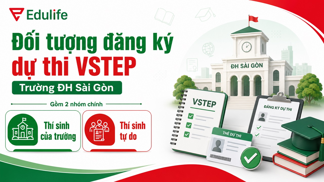 Đối tượng đăng ký dự thi VSTEP tại trường ĐH Sài Gòn