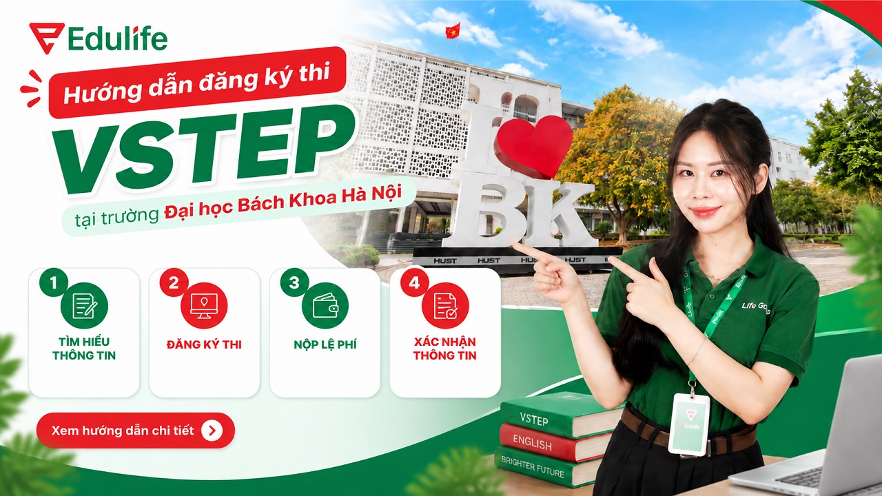 Hướng dẫn thủ tục đăng ký kỳ thi VSTEP tại Đại học Bách Khoa Hà Nội