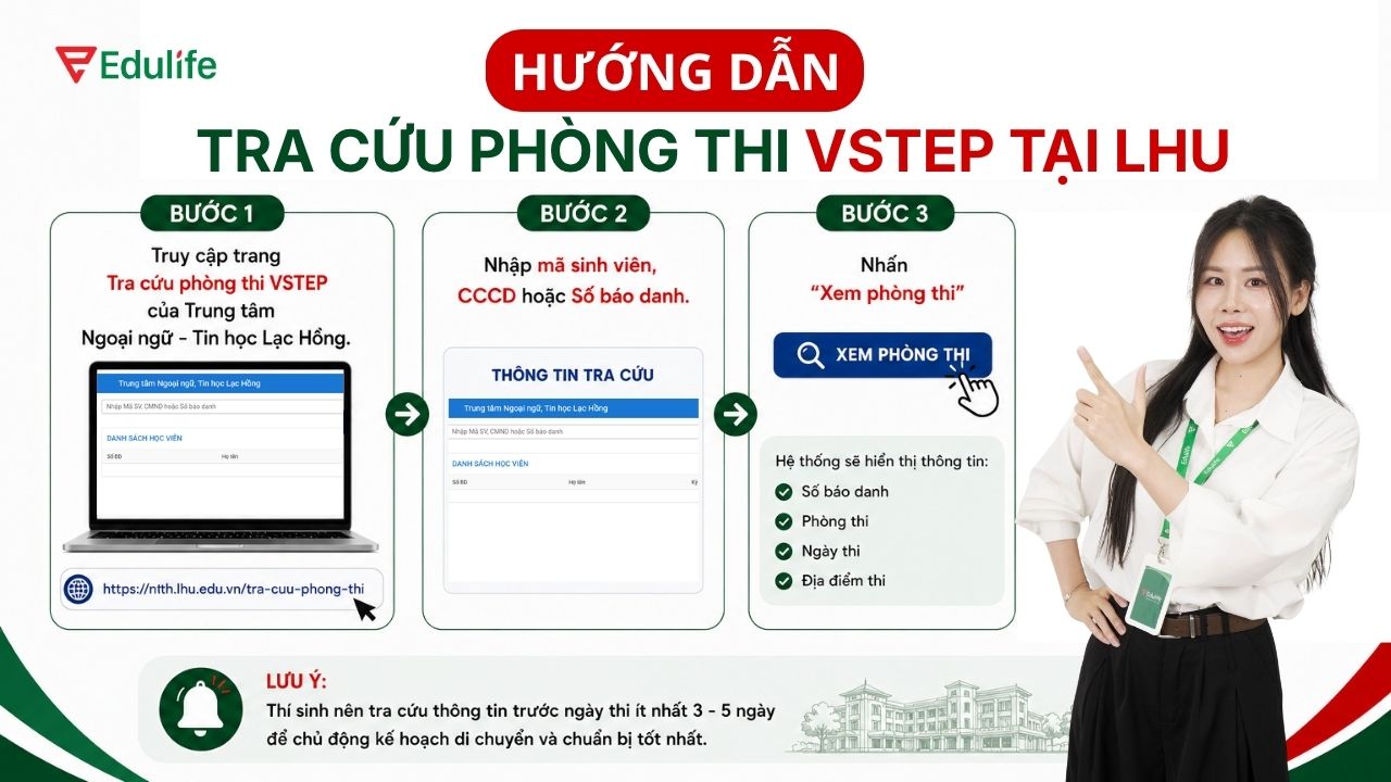 Cách tra cứu phòng thi VSTEP nhanh chóng thông qua hệ thống website của trường