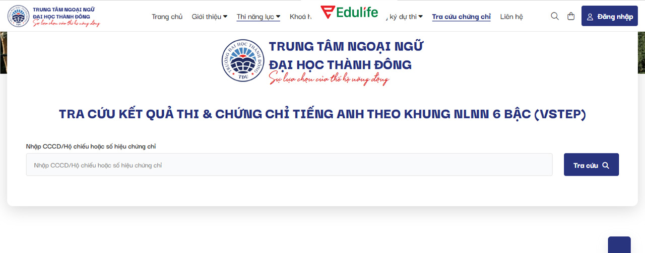 Tra cứu điểm thi VSTEP trực tuyến tại Trường Đại học Thành Đông nhanh chóng và thuận tiện