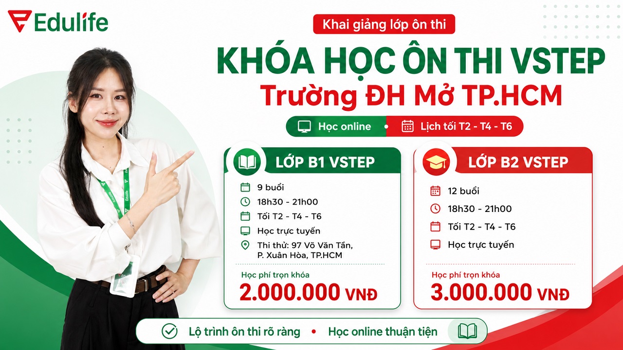 Thông báo tuyển sinh khóa học ôn thi VSTEP tại trường ĐH Mở HCM (OU)