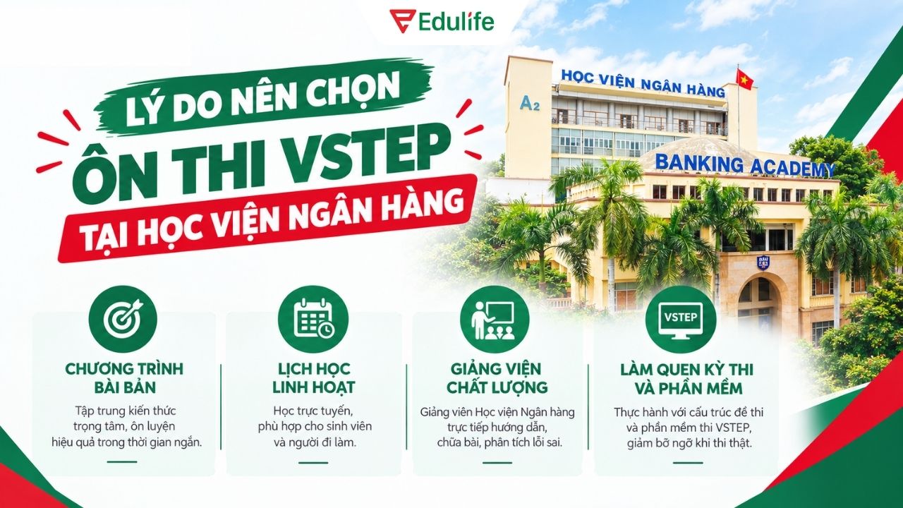 Khoá ôn thi VSTEP tại BAV có chương trình học bài bản, trọng tâm và bám sát kỳ thi thực tế