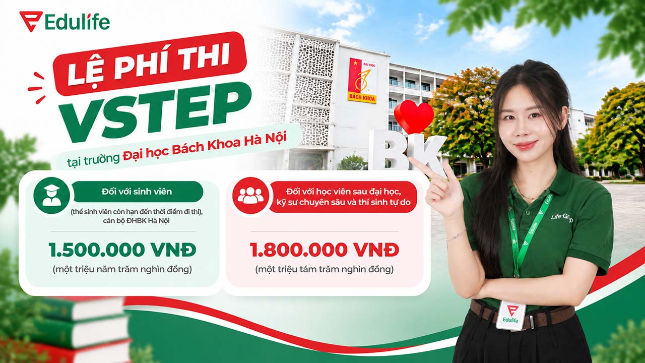 Lệ phí thi VSTEP Đại học Bách khoa Hà Nội