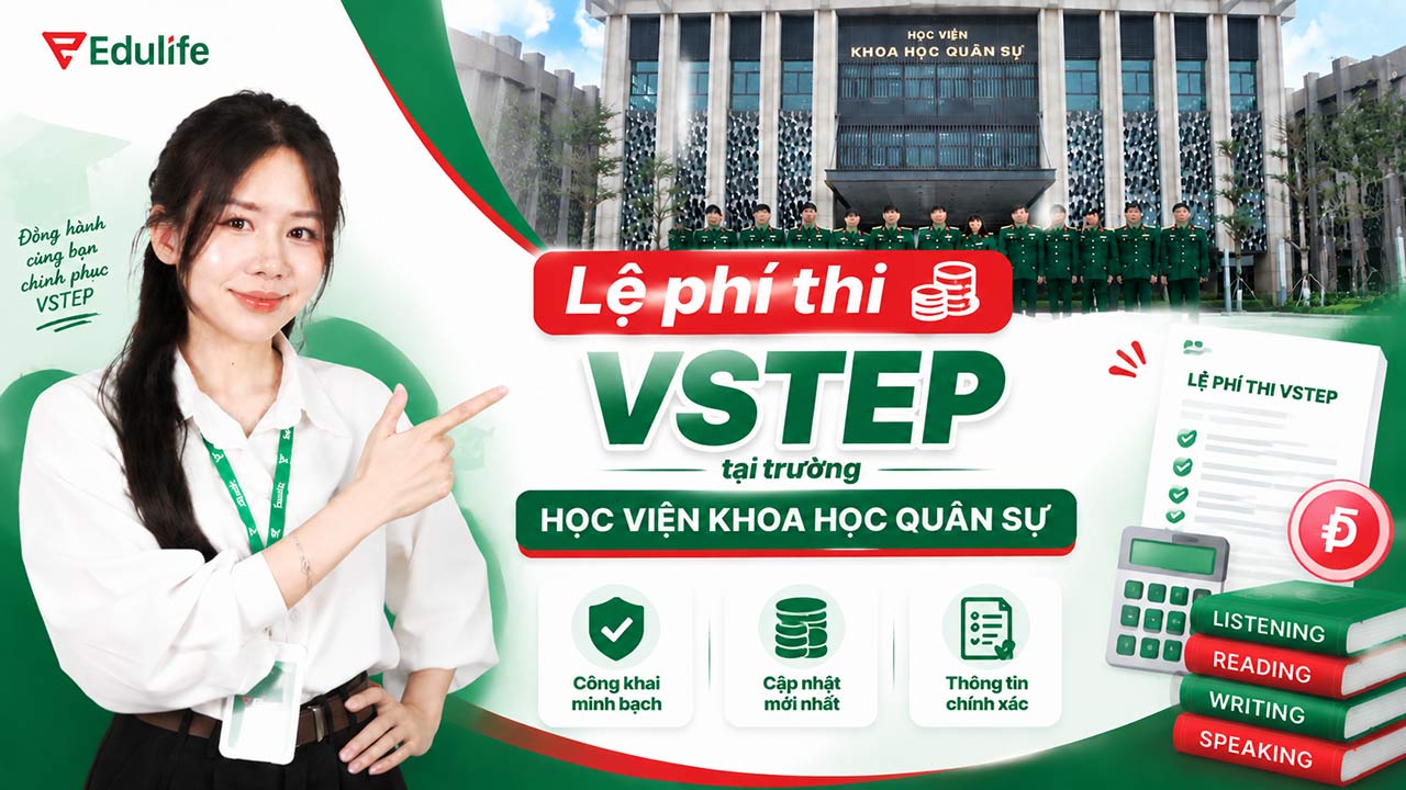 Lệ phí thi chứng chỉ VSTEP trường Học viện Khoa học quân sự
