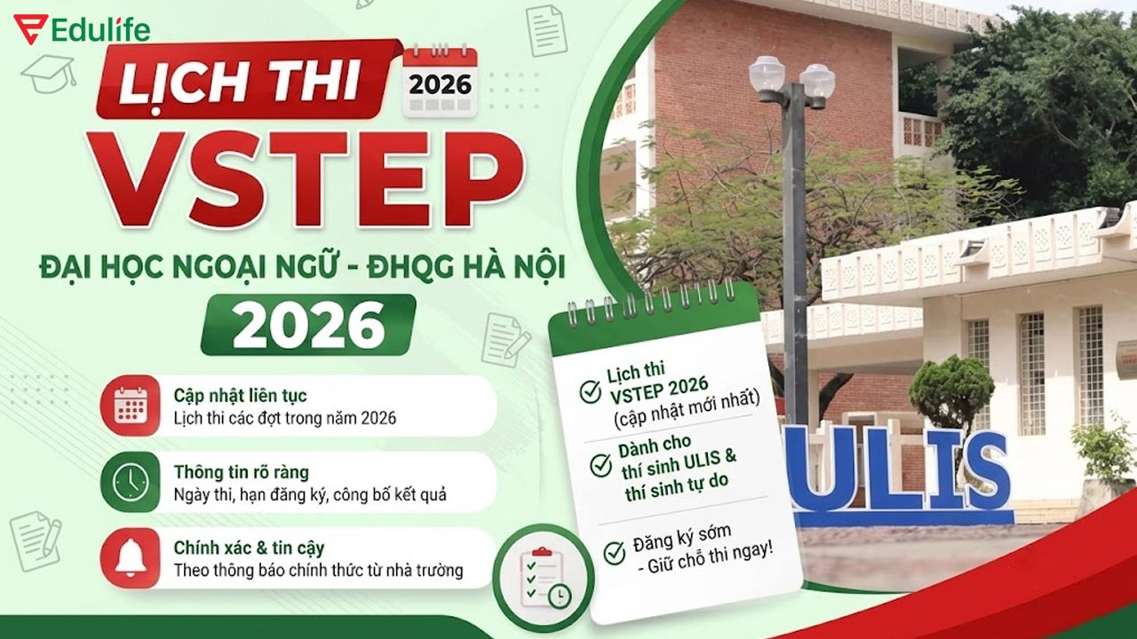 Trường Đại học Ngoại Ngữ – ĐHQG Hà Nội tổ chức nhiều kỳ thi VSTEP trong năm