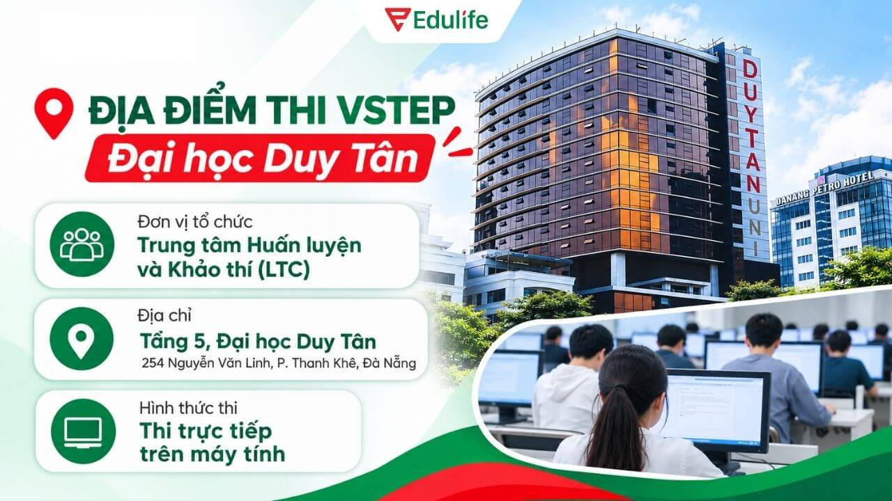 Review địa điểm thi VSTEP trường Đại học Duy Tân