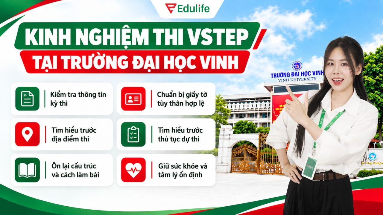 Kinh nghiệm thi VSTEP tại trường Đại học Vinh hiệu quả