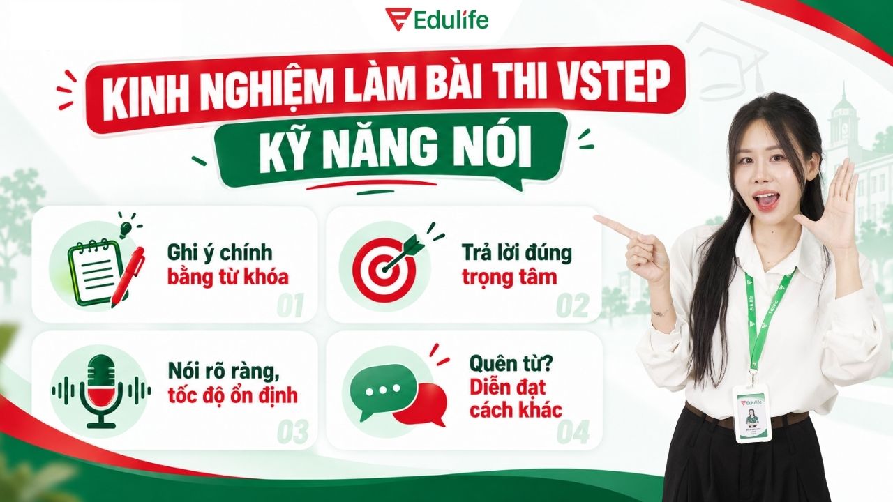 Kinh nghiệm làm bài thi VSTEP kỹ năng Nói đạt hiệu quả cao