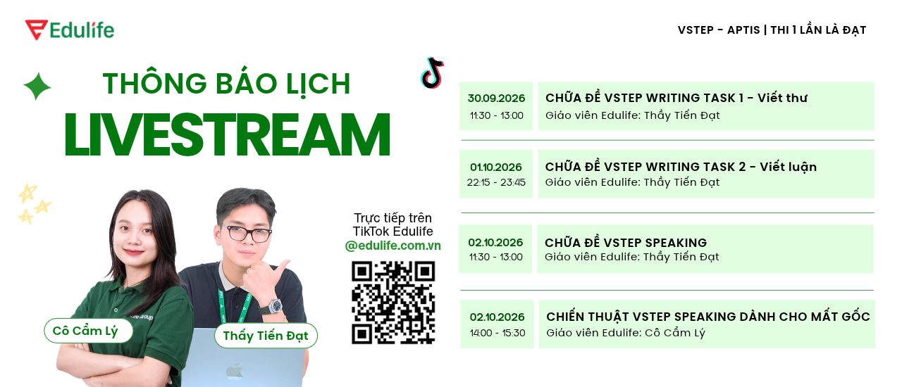 Lịch livestream tháng 10